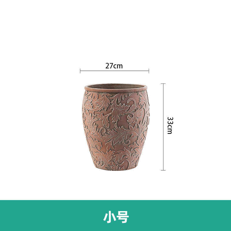 藤花盆花园植器客厅装饰绿简约欧式花落地阳台创意花红色盆栽水泥
