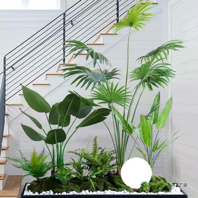 绿玄植造景组合橱窗装饰假植物景观造景庭院置关氛室F976J9MJ布内