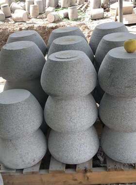 青石柱墩石底座柱顶石石雕柱空心庭院顶住仿古柱基石
