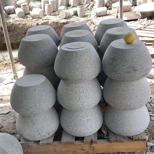 青石柱墩石底座柱顶石 石雕柱空心庭院顶住仿古柱基石