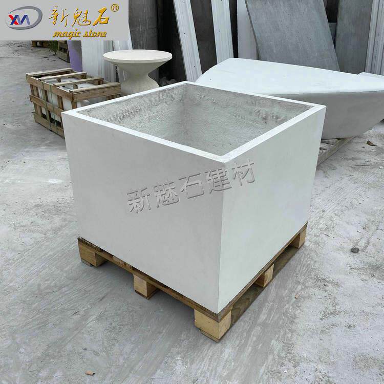 北欧清水混凝土花箱方形水泥花盆特大号家庭阳台户外简约绿植花槽