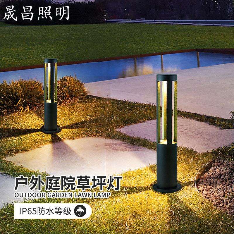 圆四柱草坪灯户外防水草地灯庭院灯花园灯景观灯庭院装饰