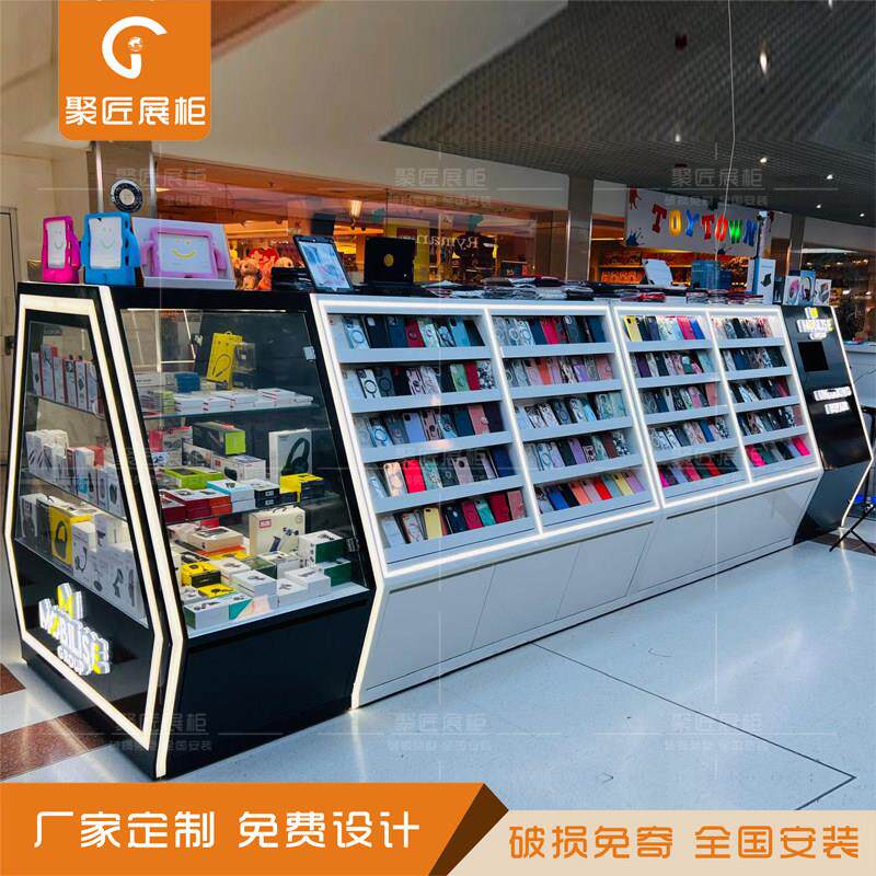 出口外国商场饰品店中岛柜手机回收展示架商场中岛柜眼镜样品柜台