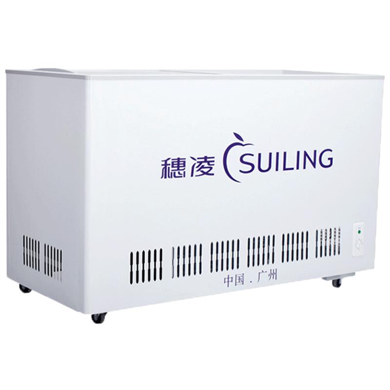 穗凌WG4-325冰柜商用展示柜玻璃门单温冷藏柜水柜保鲜柜卧式冷柜