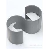 办公室办公工位圆形分隔工位屏风卡座高背包围桌隔断式 办公职员