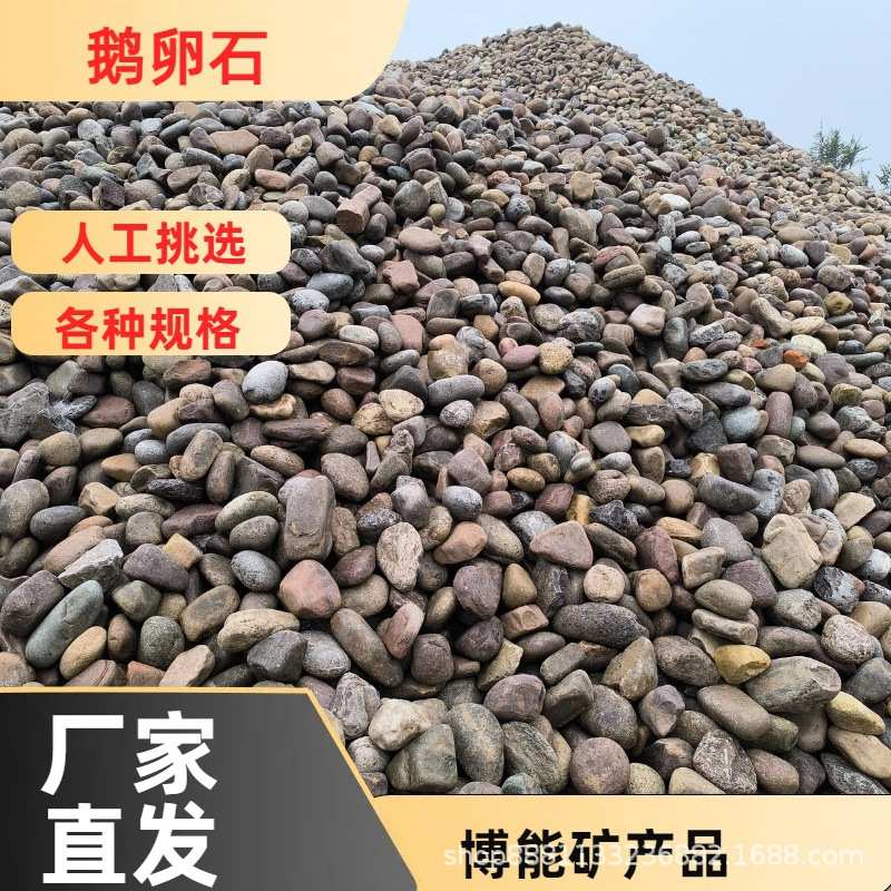 鹅卵石现货供应矿物大块杂色河卵石园林建筑装饰造景专用水处理