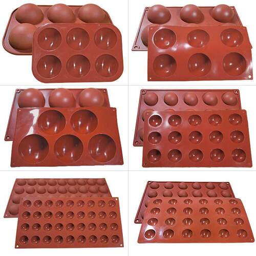 Silicone Mold Baking Pan for Pastry Molds Chocolate Sphere B