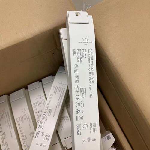 欧司朗开关电源24V线性灯带低压驱动控制变压器超薄静音60W120W