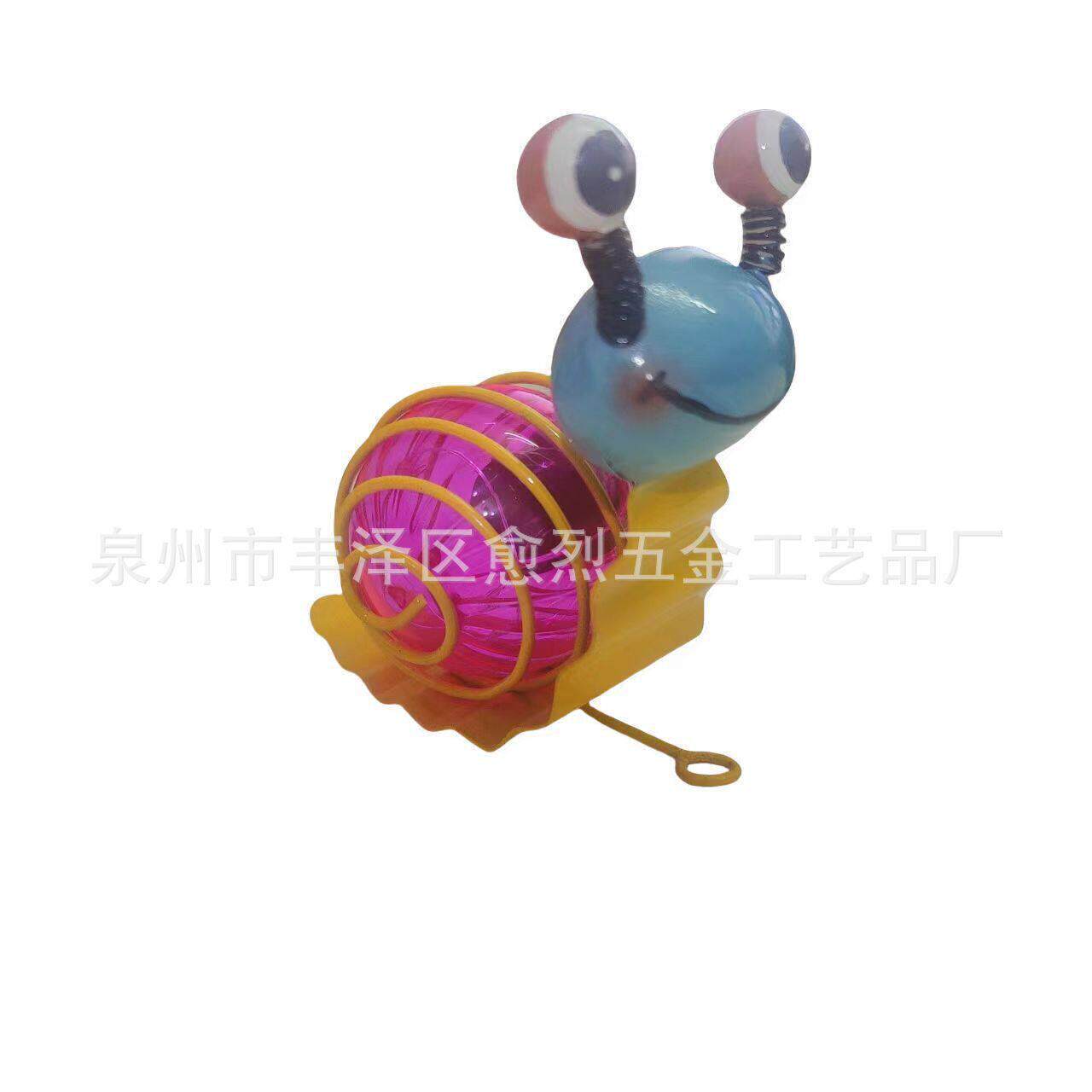 铁艺工艺品摆件创意太阳能蜗牛家居户外桌面摆件花园壁挂装饰