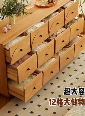 十二卧室床DNR尾实木落收地斗餐边柜储物纳柜柜子