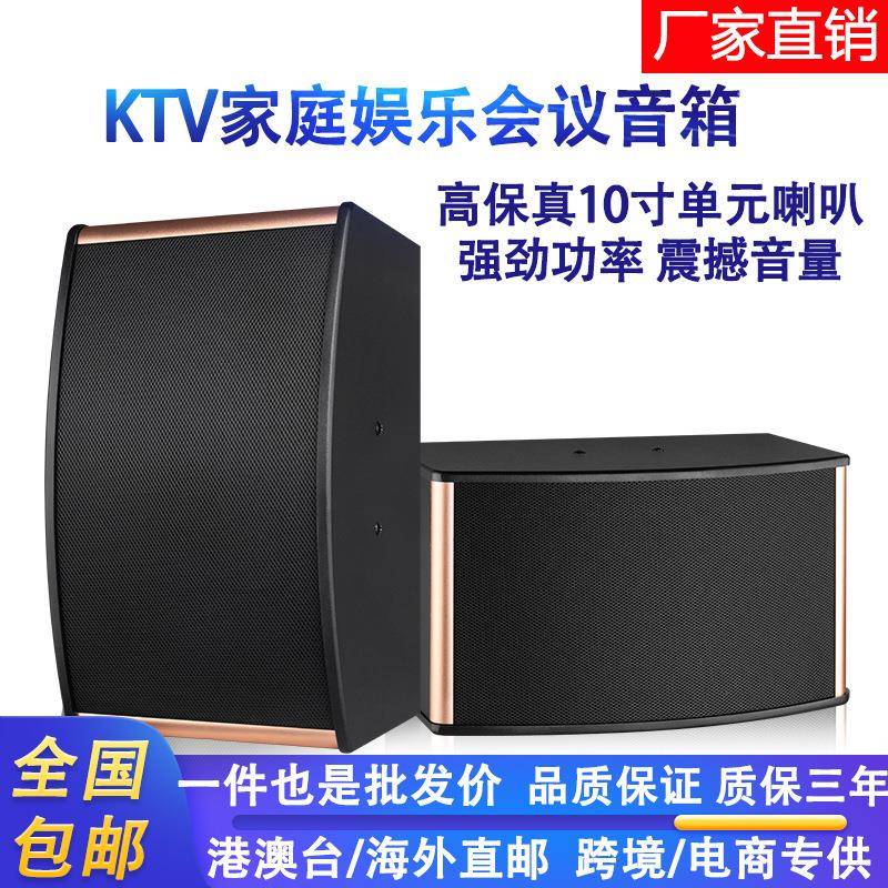 10寸ktv家庭娱乐音响影院卡拉ok唱歌舞台会议室立体声音箱