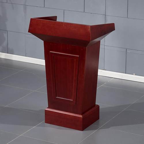 实木演讲台发言讲台桌酒店前台接待台宣誓台迎宾咨客台会场主持台