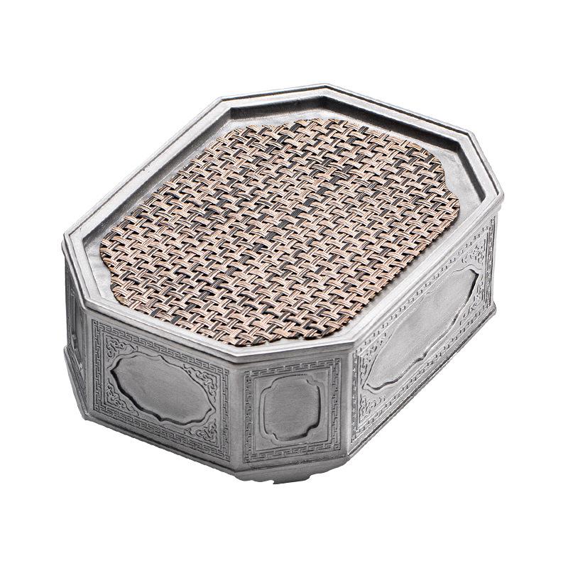 古锡壶承干泡台复古日式功夫茶具茶盘建水养壶茶承托盘壶垫蓄水