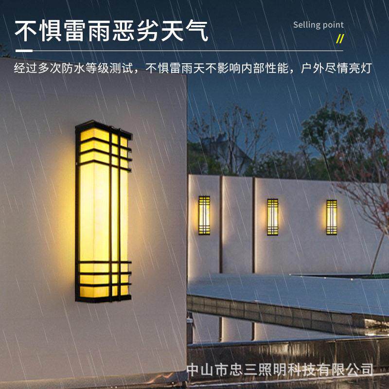 防水防锈户外壁灯酒店外墙壁灯室外灯工程订制灯具门口仿云石壁灯