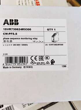 ABB现货CM-IWS缘视继CM-PBE2电器CM-PBE220-240绝VA监C原工装耐久