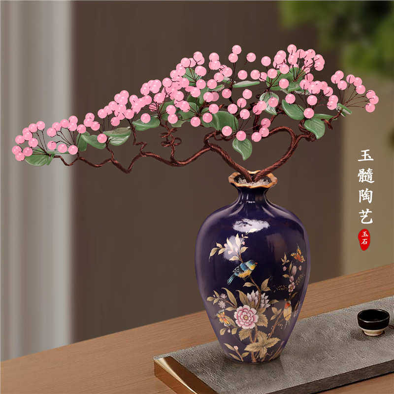 天然玉石工艺品玉器装饰品客厅新家乔迁送礼品欧式餐桌玉雕摆件