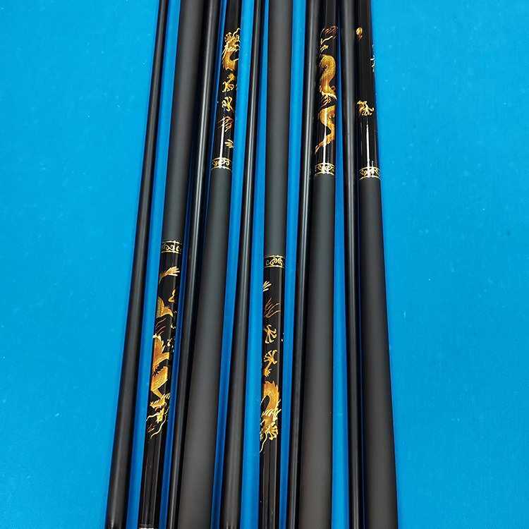 工厂直供玻纤龙型水标桌球杆多层皮头美式杆大头杆1/2碳素台球杆