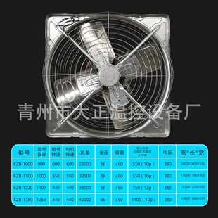 牛场舍悬挂牧式排风机牛棚KZ-1100牛圈畜养奶牛风扇养殖农场降温