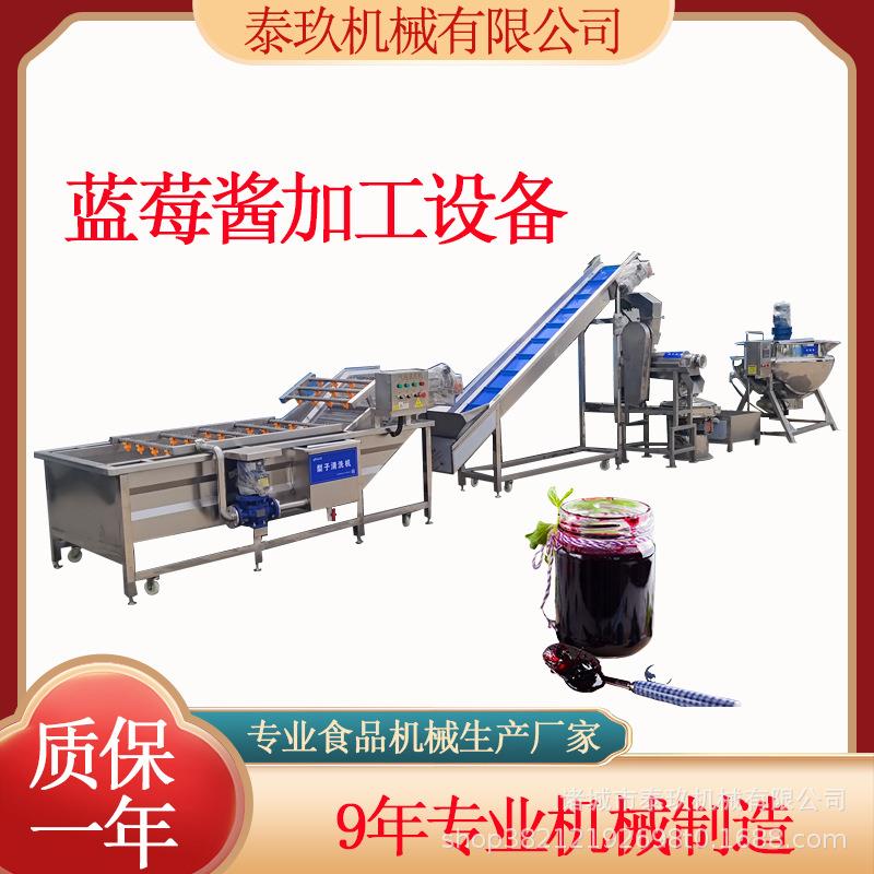 蓝莓酱浓缩机器砀山梨酱加工机器柠檬果酱生产线蛇果酱加工设备