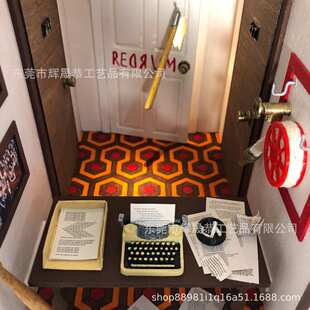 新款The shining book nook Spooky shelf闪灵书角立体模型
