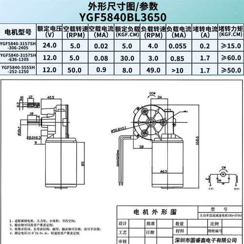 直流无刷机微减速大扭矩长寿命可调整722电F型C信号正达反转马电
