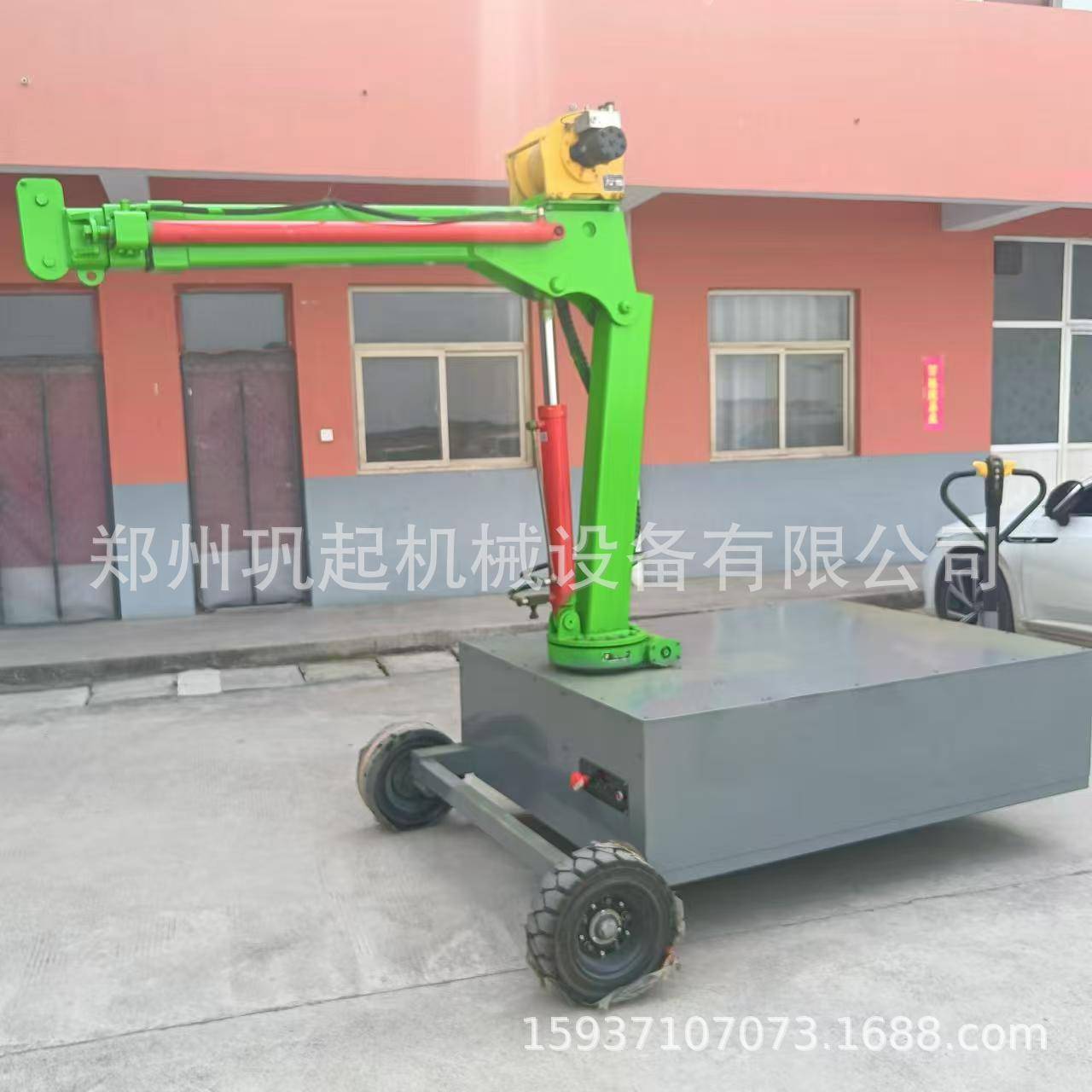 新品小吊车移动运行式吊机全电动装修吊料升降机巩起厂家直销