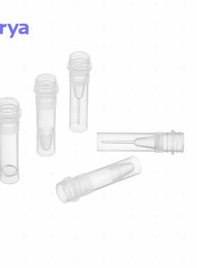 virya螺口管高管1.5ml透明色可站立红色管盖灭菌PP材质3621516