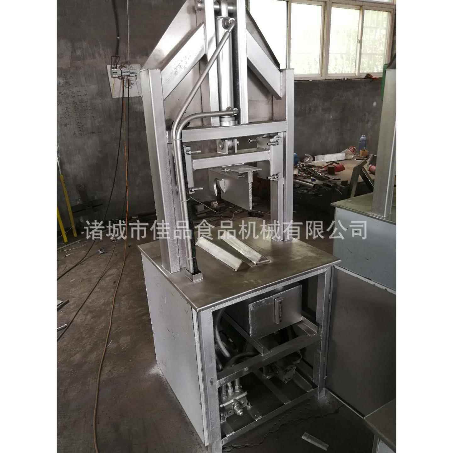 熟食加工厂用猪头劈半机大型留猪脑猪头劈半机