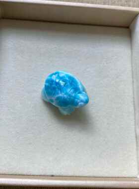 海纹石小乌龟吊坠拉利玛龙龟项坠锁骨链坠挂件规格24.8*18.9*13.7