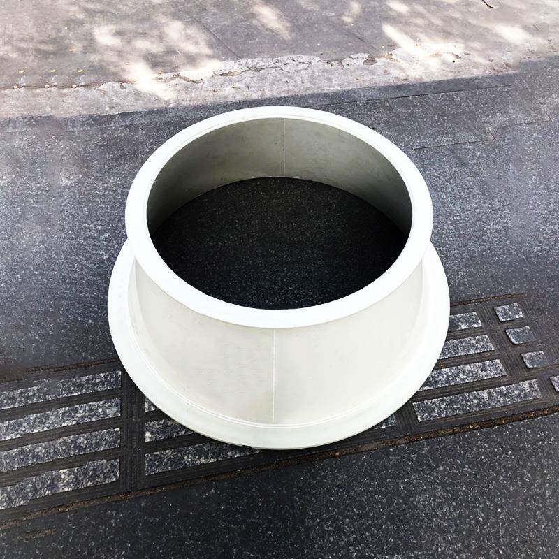 PP加工变径风管方变圆抽风罩注塑成型耐酸碱阻燃连接大小头方转圆
