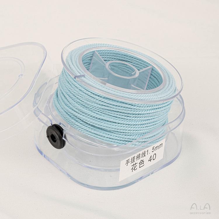 手搓棉线藏式文玩线绳五色线彩绳流苏绳子diy手工串珠编织棉线材