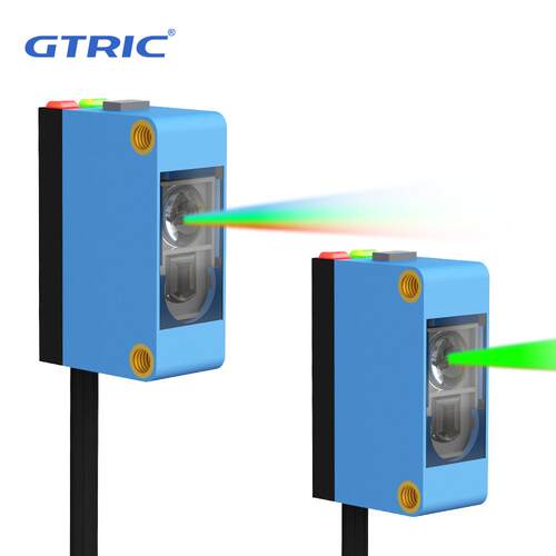 简易智能颜色识别传感器检测纠偏分色定位感应器色标RGB光电开关