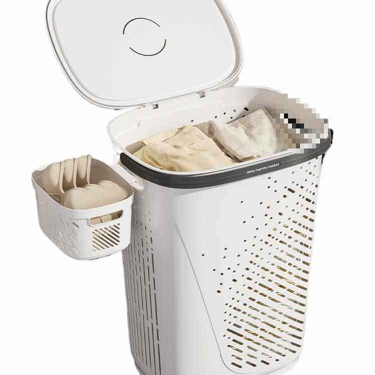 脏衣篓家用带轮卫生间浴室大号脏衣篮放脏衣服收纳筐大容量洗衣篮