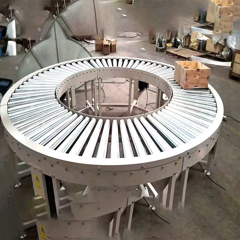 滚筒输送机90度转弯机快递运输动力滚筒线无动力滚筒输送机流水线