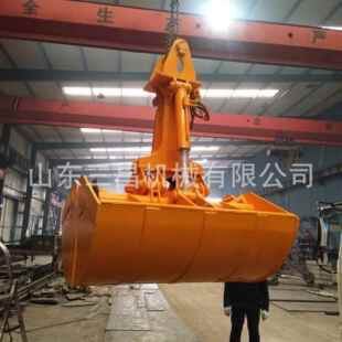 机火车卸煤斗挖沙挖淤泥s挖石子斗抓淤泥挖掘机机械贝壳斗
