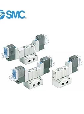 SMCYJ3000系列4通先导式电磁阀弹性密封底板配管型单体阀SYJ3130-