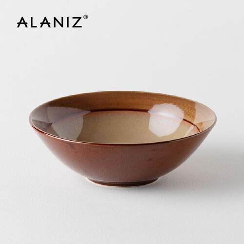 alaniz南兹乌苏面 面碗家用2025新款大碗斗笠碗拉面 面碗沙拉碗陶