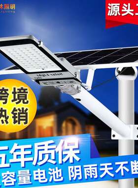 跨境太阳能路灯300W新农村道路照明JD-368庭院灯369太阳能灯