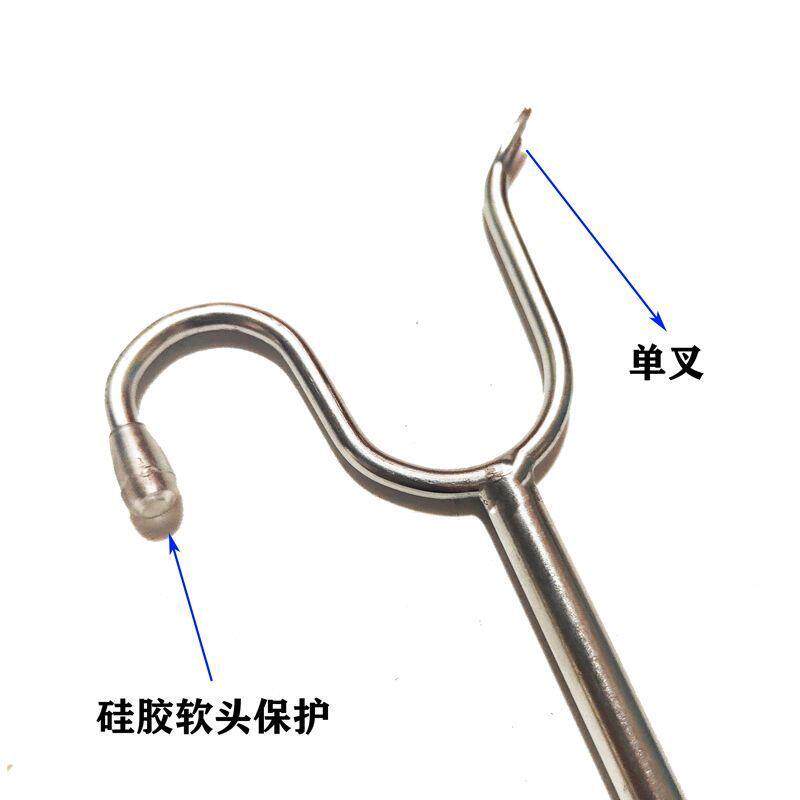 不锈钢实心撑衣杆家用加长不锈钢晒衣挂挑衣取衣服衣叉晾衣杆通用
