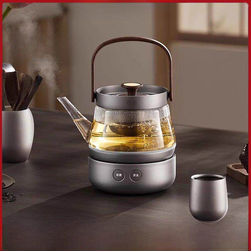 智威电热壶恒温纯钛沸水玻璃茶壶茶炉家用全自动小茶壶