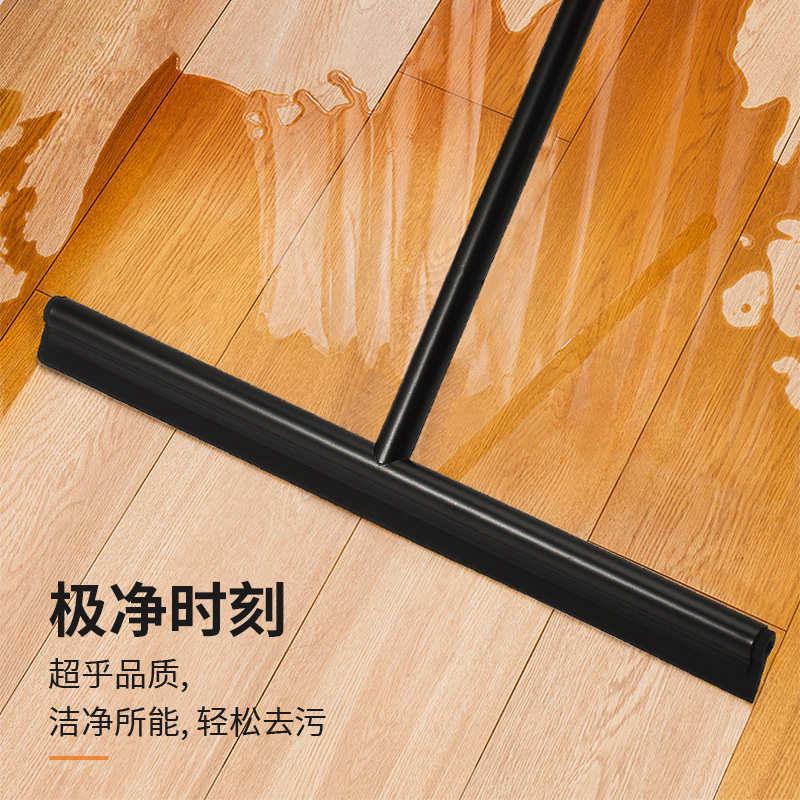 厂家直销黑色加厚硅胶地刮 地面推水器硅胶扫把 加长手柄浴室玻璃