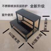 不锈钢脚踏凳家用梯台阶踏步三步楼梯两二三四步梯台阶凳室内梯凳