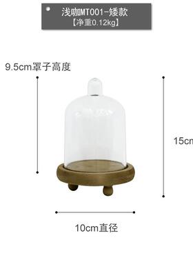 正品微景饰观永恒花木底座装透明防品尘罩饰森林装甜桌蛋糕盘
