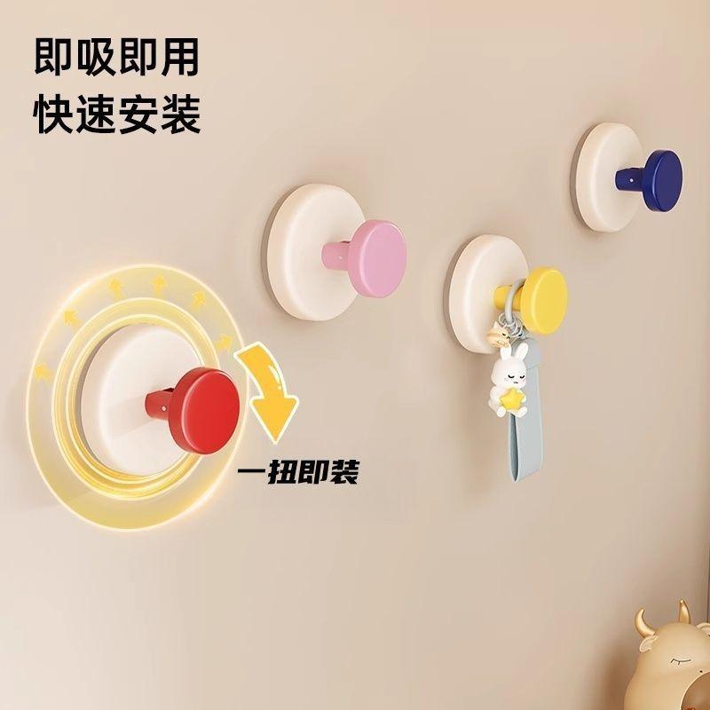 6个玄关多巴胺吸盘挂钩免打孔强