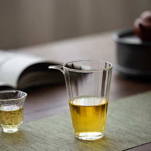 高硼硅玻璃公道杯鹰嘴公杯家用耐热分茶器匀杯功夫茶具茶道配件