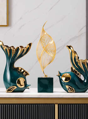 现代简约轻奢玄关装饰摆件客厅电视柜酒柜装饰品摆件乔迁新居礼品