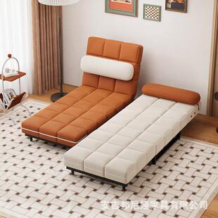 法式奶油沙发床折叠两用小户型客厅复古多功能单人折叠床2025新款