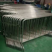 定制201 不锈钢铁马移动护栏铁马护栏道路防护隔离栏商场分流护栏