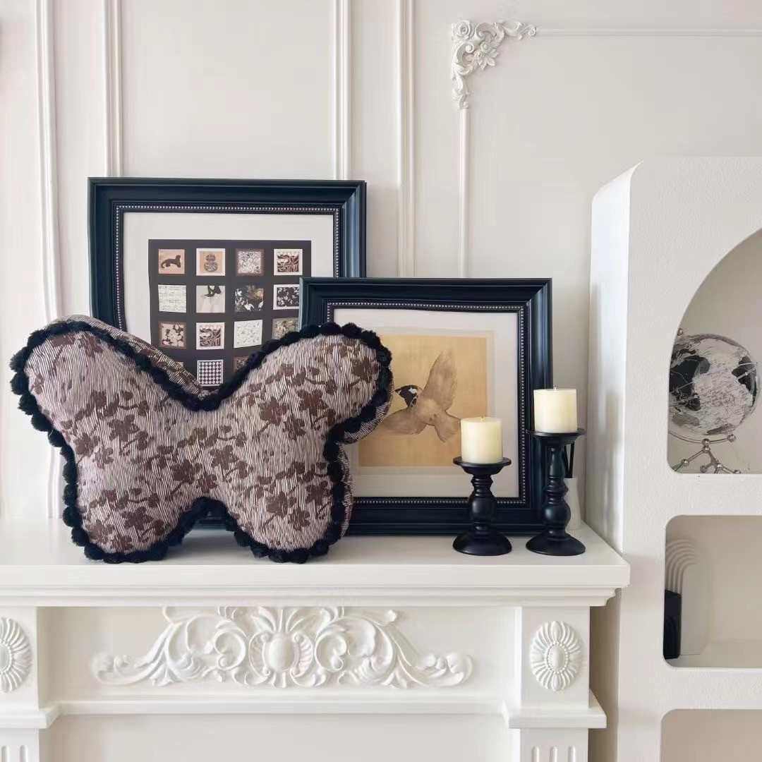 法式蝴蝶抱枕棉麻靠枕客厅沙发靠垫轻奢高级感靠背垫,居家布艺,靠垫/抱枕,淘宝优惠券,粉丝福利购,淘宝优惠卷