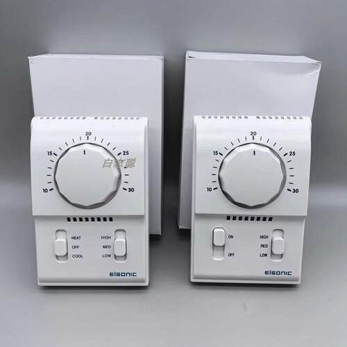 亿林AC801B中央空调机械式温控器温度控制器面板三速开关冷暖单冷